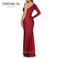 Formal One Shoulder Asymmetrical Prom Evening Sexy Long Gown & Sexy Dress